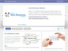 Tablet Screenshot of cairnsbusinessnetwork.com.au